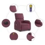 Sillón de masaje eléctrico reclinable elevable tela morado de , Sillones - Ref: Foro24-3204867, Precio: 328,84 €, Descuento: %