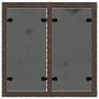 Mesa de jardín superficie cristal ratán PE marrón 55x55x37 cm de , Mesas de jardín - Ref: Foro24-366207, Precio: 60,08 €, Des...