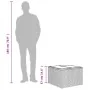 Mesa de jardín superficie cristal ratán PE marrón 55x55x37 cm de , Mesas de jardín - Ref: Foro24-366207, Precio: 60,08 €, Des...
