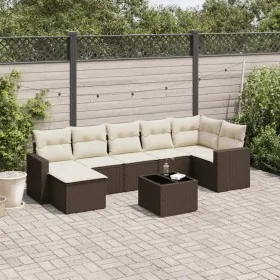 Set sofás de jardín 8 piezas y cojines ratán sintético marrón de , Conjuntos de jardín - Ref: Foro24-3219283, Precio: 502,57 ...