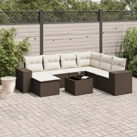 Set sofás de jardín 8 piezas y cojines ratán sintético marrón de , Conjuntos de jardín - Ref: Foro24-3254050, Precio: 510,46 ...