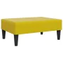 Sofá cama 2 plazas con almohadas taburete terciopelo amarillo de , Sofás - Ref: Foro24-3216223, Precio: 327,29 €, Descuento: %