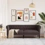 Sofá Chesterfield de 3 plazas tela marrón oscuro de , Sofás - Ref: Foro24-372559, Precio: 276,90 €, Descuento: %