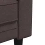 Sofá Chesterfield de 3 plazas tela marrón oscuro de , Sofás - Ref: Foro24-372559, Precio: 276,90 €, Descuento: %