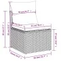 Set of 6-piece garden sofas and cushions synthetic rattan brown by , Modular outdoor sofas - Ref: Foro24-3221722, Price: 386,...