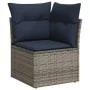 Set de sofás de jardín 4 pzas con cojines ratán sintético gris de , Conjuntos de jardín - Ref: Foro24-3255802, Precio: 288,26...