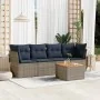 Set de sofás de jardín 5 pzas con cojines ratán sintético gris de , Conjuntos de jardín - Ref: Foro24-3255809, Precio: 356,55...