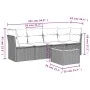 Set de sofás de jardín 5 pzas con cojines ratán sintético gris de , Conjuntos de jardín - Ref: Foro24-3255809, Precio: 356,55...