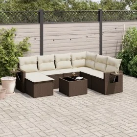 Set sofás de jardín 8 piezas y cojines ratán sintético marrón de , Conjuntos de jardín - Ref: Foro24-3220512, Precio: 507,15 ...