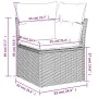 Set of 8 garden sofas and cushions synthetic rattan brown by , Modular outdoor sofas - Ref: Foro24-3222342, Price: 567,14 €, ...