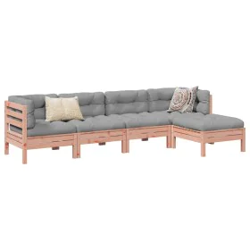 Set de sofás jardín 5 pzas con cojines madera abeto Douglas de , Conjuntos de jardín - Ref: Foro24-3299394, Precio: 424,19 €,...