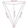 Toldo de vela triangular HDPE amarillo 160 g/m² 4x5x5 m de , Sombrillas - Ref: Foro24-311591, Precio: 30,26 €, Descuento: %