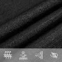Toldo de vela triangular HDPE negro 160 g/m² 5x7x7 m de , Sombrillas - Ref: Foro24-311759, Precio: 59,17 €, Descuento: %