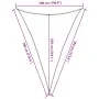 Toldo de vela triangular HDPE negro 160 g/m² 5x7x7 m de , Sombrillas - Ref: Foro24-311759, Precio: 59,17 €, Descuento: %