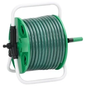 Carrete de manguera de pie con set racores PVC verde 0,5" 50 m by , Garden hose holder - Ref: Foro24-3281512, Price: 72,49 €,...