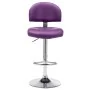 Taburete de cocina de cuero sintético morado de , Taburetes de cocina - Ref: Foro24-249654, Precio: 84,23 €, Descuento: %