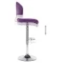 Taburete de cocina de cuero sintético morado de , Taburetes de cocina - Ref: Foro24-249654, Precio: 84,23 €, Descuento: %