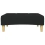 Sofá cama de 2 plazas con taburete tela negro de , Sofás - Ref: Foro24-3258108, Precio: 339,28 €, Descuento: %