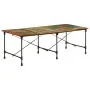 Mesa de comedor madera maciza reciclada 220x90x77 cm de , Mesas de cocina y de comedor - Ref: Foro24-358883, Precio: 333,29 €...