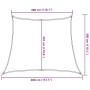 Toldo de vela trapecio HDPE gris claro 160 g/m² 3/4x3 m de , Sombrillas - Ref: Foro24-4002016, Precio: 32,90 €, Descuento: %