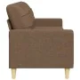 Sofá de 3 plazas de tela marrón 210 cm de , Sofás - Ref: Foro24-4007417, Precio: 310,18 €, Descuento: %