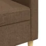 Sofá de 3 plazas de tela marrón 210 cm de , Sofás - Ref: Foro24-4007417, Precio: 310,18 €, Descuento: %