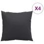 Cojines de sofá 4 unidades tela negro 60x60 cm de , Cojines para sillas y sofás - Ref: Foro24-360410, Precio: 52,57 €, Descue...