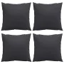 Cojines de sofá 4 unidades tela negro 60x60 cm de , Cojines para sillas y sofás - Ref: Foro24-360410, Precio: 52,57 €, Descue...