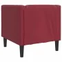 Sillón Chesterfield de cuero artificial rojo tinto by , Sofas - Ref: Foro24-372656, Price: 176,51 €, Discount: %