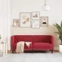 Sofá Chesterfield de 2 plazas cuero artificial rojo tinto de , Sofás - Ref: Foro24-372663, Precio: 283,64 €, Descuento: %
