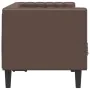 Sofá Chesterfield de 2 plazas cuero artificial marrón de , Sofás - Ref: Foro24-372661, Precio: 256,17 €, Descuento: %