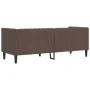 Sofá Chesterfield de 3 plazas cuero artificial marrón de , Sofás - Ref: Foro24-372668, Precio: 266,61 €, Descuento: %
