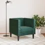 Sillón Chesterfield de terciopelo verde oscuro de , Sofás - Ref: Foro24-372675, Precio: 160,59 €, Descuento: %