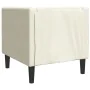 Sillón Chesterfield de terciopelo blanco crema de , Sofás - Ref: Foro24-372680, Precio: 158,74 €, Descuento: %