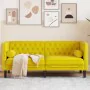 Sofá Chesterfield 2 plazas con cojines terciopelo amarillo de , Sofás - Ref: Foro24-372689, Precio: 297,16 €, Descuento: %