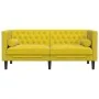 Sofá Chesterfield 2 plazas con cojines terciopelo amarillo de , Sofás - Ref: Foro24-372689, Precio: 297,16 €, Descuento: %