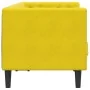 Sofá Chesterfield 2 plazas con cojines terciopelo amarillo de , Sofás - Ref: Foro24-372689, Precio: 297,16 €, Descuento: %