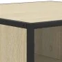 Mesa centro madera ingeniería y metal roble Sonoma 100x100x30cm de , Mesas de centro - Ref: Foro24-848775, Precio: 78,63 €, D...