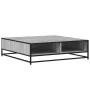 Mesa centro madera ingeniería y metal gris Sonoma 100x100x30 cm de , Mesas de centro - Ref: Foro24-848777, Precio: 81,02 €, D...