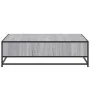 Mesa centro madera ingeniería y metal gris Sonoma 100x100x30 cm de , Mesas de centro - Ref: Foro24-848777, Precio: 81,02 €, D...