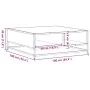 Mesa centro madera ingeniería y metal gris Sonoma 100x100x30 cm de , Mesas de centro - Ref: Foro24-848777, Precio: 81,02 €, D...