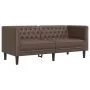 Juego de sofás Chesterfield 2 piezas cuero sintético marrón de , Sofás - Ref: Foro24-3209276, Precio: 533,15 €, Descuento: %