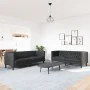 Juego de sofás Chesterfield 2 piezas cuero sintético negro by , Sofas - Ref: Foro24-3209274, Price: 559,13 €, Discount: %