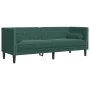 Set de sofás Chesterfield con cojines 3 piezas terciopelo verde de , Sofás - Ref: Foro24-3209283, Precio: 860,04 €, Descuento: %