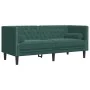 Set de sofás Chesterfield con cojines 3 piezas terciopelo verde de , Sofás - Ref: Foro24-3209283, Precio: 860,04 €, Descuento: %