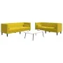 Set de sofás Chesterfield y cojines 2 pzas terciopelo amarillo de , Sofás - Ref: Foro24-3209297, Precio: 619,25 €, Descuento: %