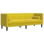 Set de sofás Chesterfield y cojines 2 pzas terciopelo amarillo de , Sofás - Ref: Foro24-3209297, Precio: 619,25 €, Descuento: %