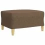 Juego de sofás con reposapiés 4 piezas tela marrón de , Sofás - Ref: Foro24-3278298, Precio: 671,26 €, Descuento: %