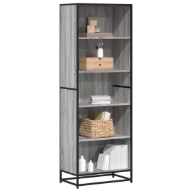 Estantería de madera de ingeniería gris Sonoma 60x35x170,5 cm de , Librerías y estanterías - Ref: Foro24-3300853, Precio: 113...