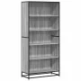 Estantería de madera de ingeniería gris Sonoma 80,5x35x170,5 cm de , Librerías y estanterías - Ref: Foro24-3300858, Precio: 1...